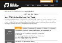 Navy SEAL Workout'