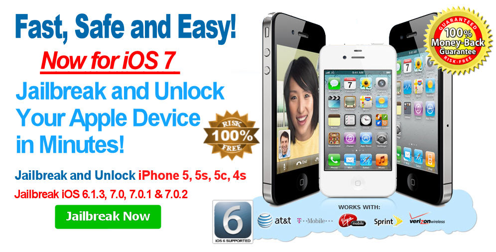 Getset iOS 7.0.4.|7.0.3 Jailbreak iPhone 5 or 5s Unlock Trus'