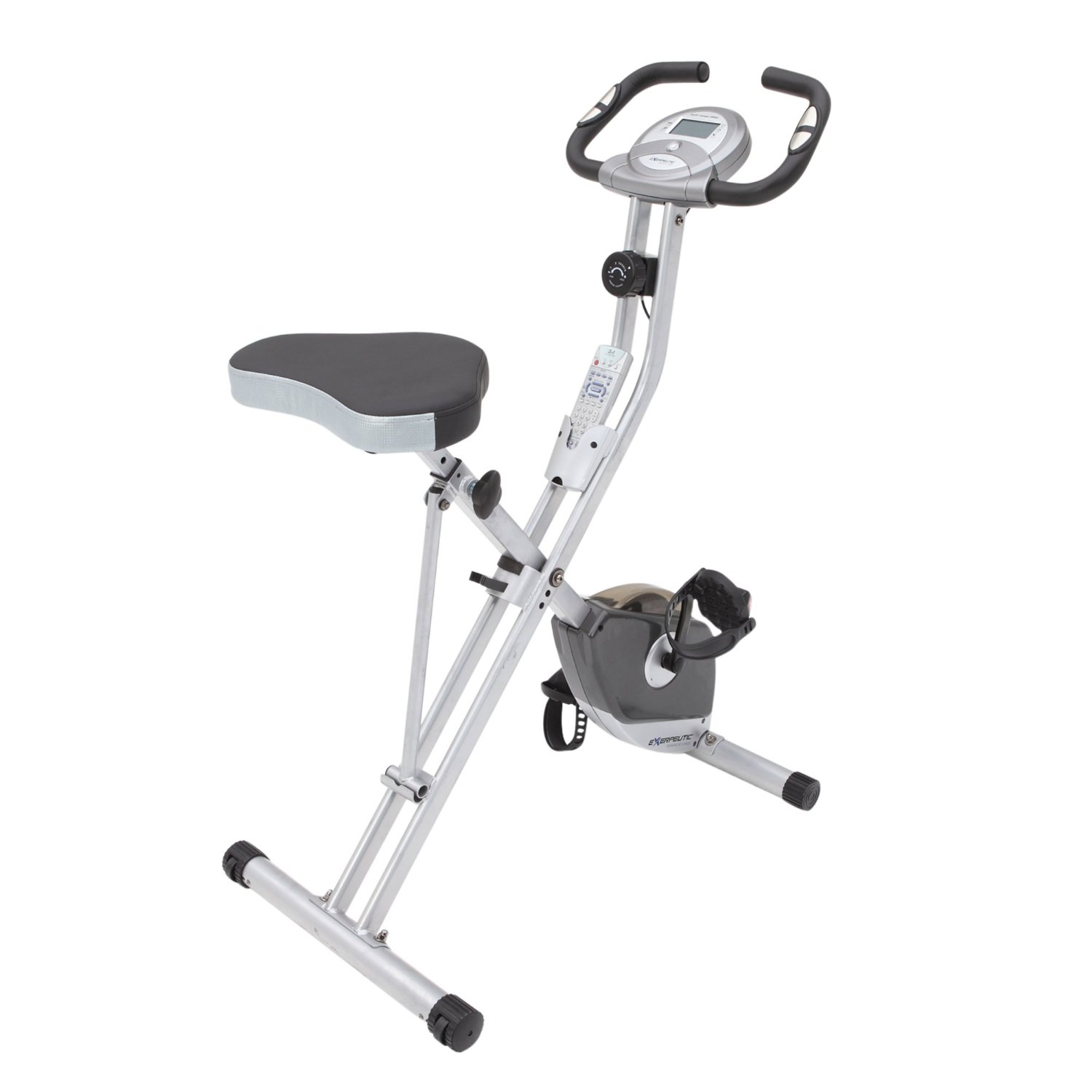 Exerpeutic Folding Magnetic Upright Bike with Pulse'