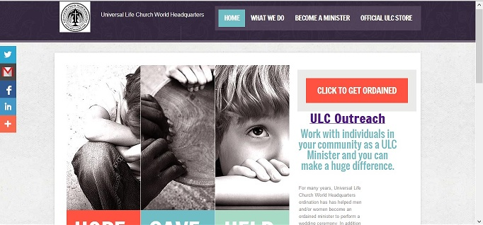 ULC Website Screen'