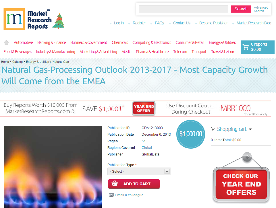 Natural Gas-Processing Outlook 2013-2017'