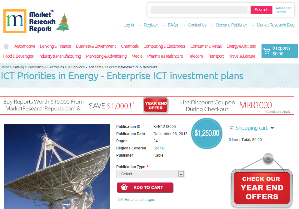 ICT Priorities in Energy - Enterprise ICT investment plans'