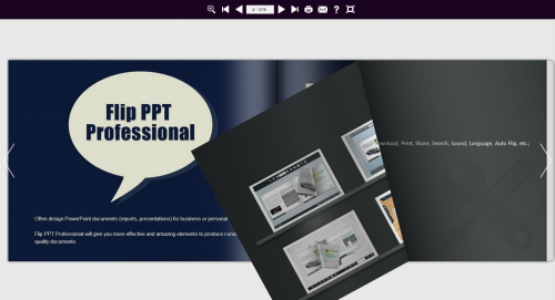 Flip PowerPoint Professional, make MS PPT to Page Flip Book'