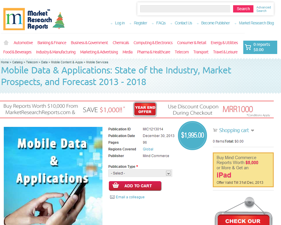 Mobile Data and Applications'