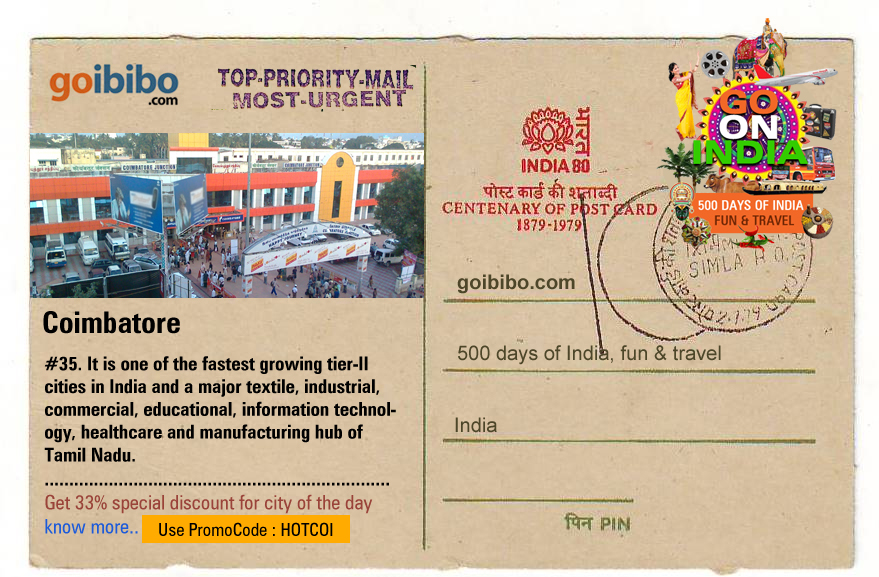 Goibibo.com has Fantastic Discounts on Coimbatore City Hotel'