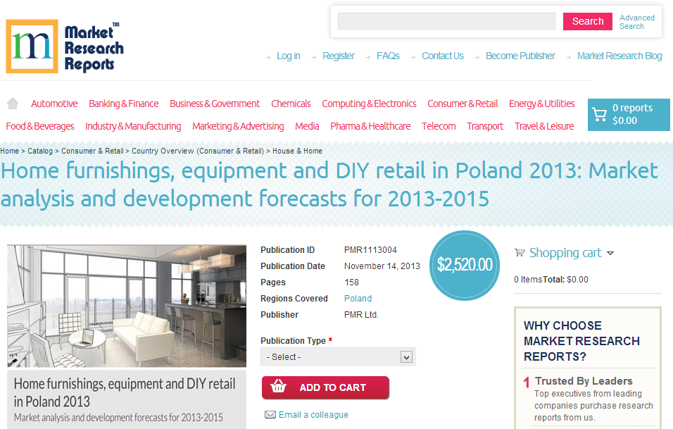 Home Furnishings, Equipment and DIY Retail in Poland 2013'