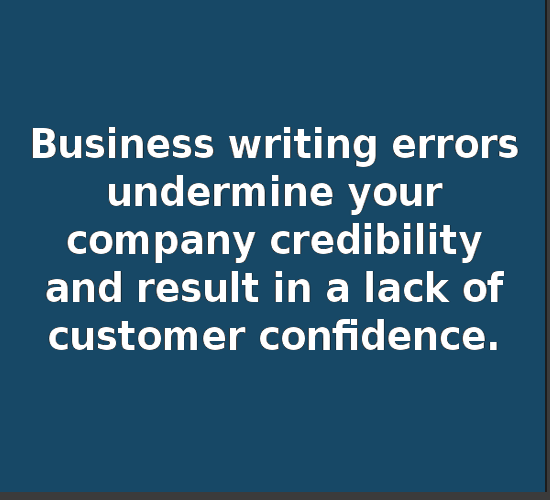 Business Writing Errors'