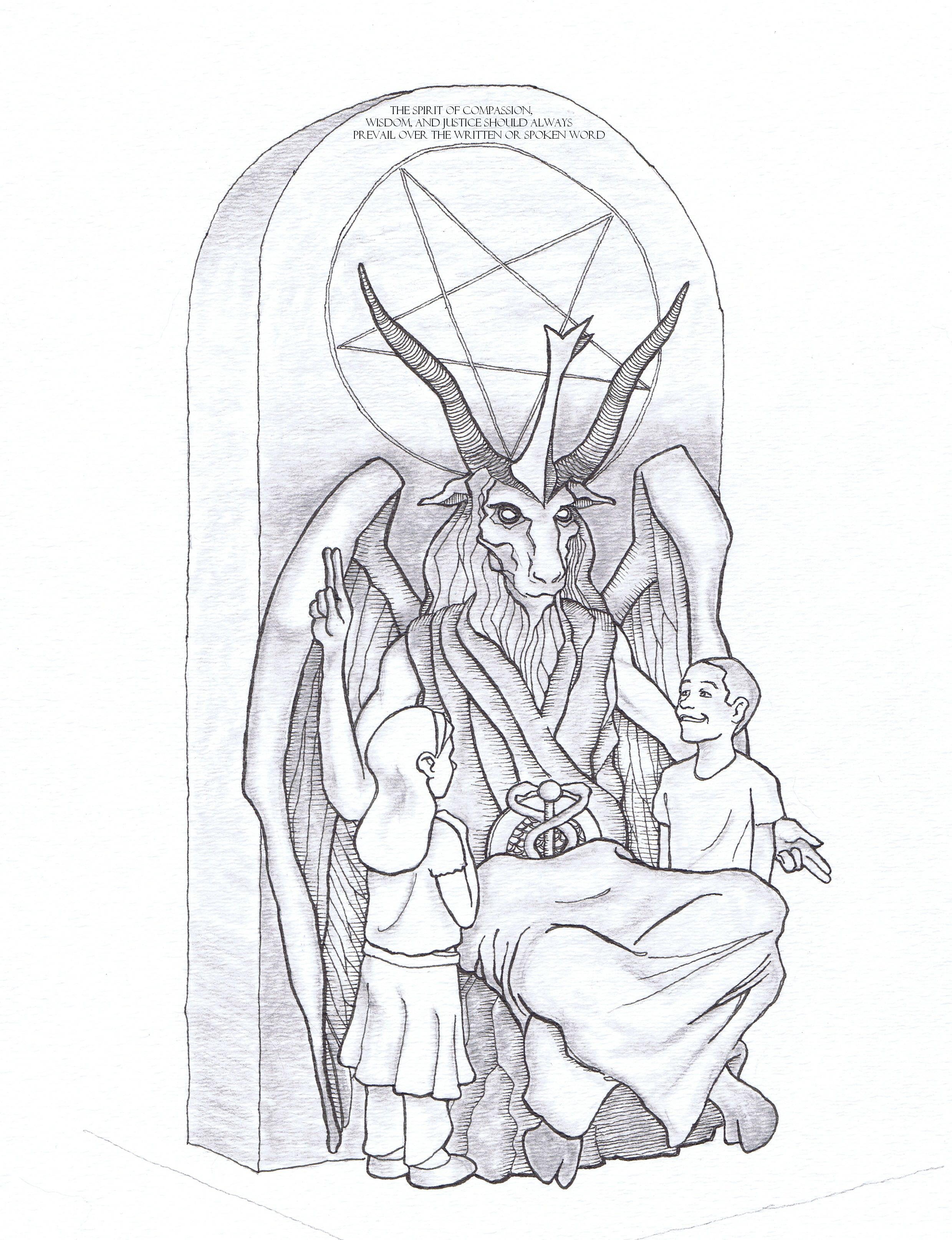 The Satanic Temple Monument'