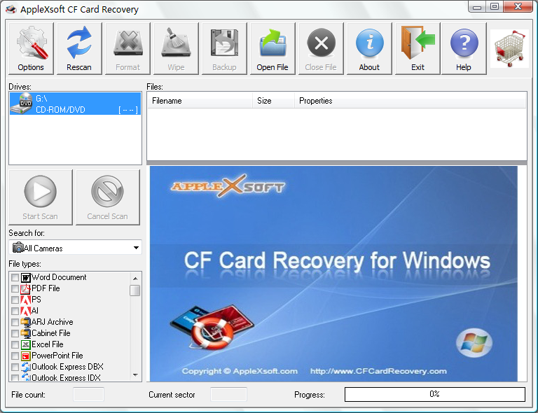 Compact Flash Card Recovery'