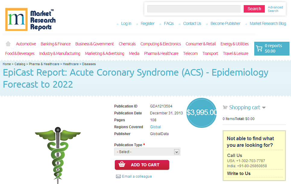 Acute Coronary Syndrome - Epidemiology Forecast to 2022'