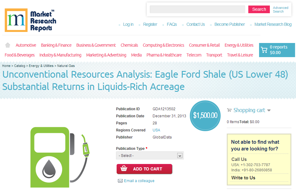 Unconventional Resources Analysis: Eagle Ford Shale'