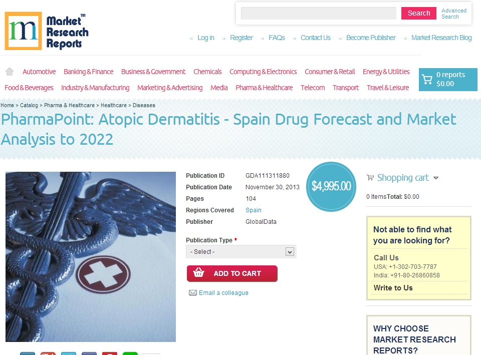 Atopic Dermatitis - Spain Drug Forecast and Market Analysis'