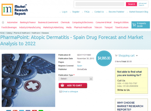 Atopic Dermatitis - Spain Drug Forecast and Market Analysis'