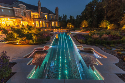 Luxury landscape and swimming pool lighting design'