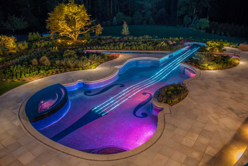 Luxury Swimming Pool Landscaping Design'