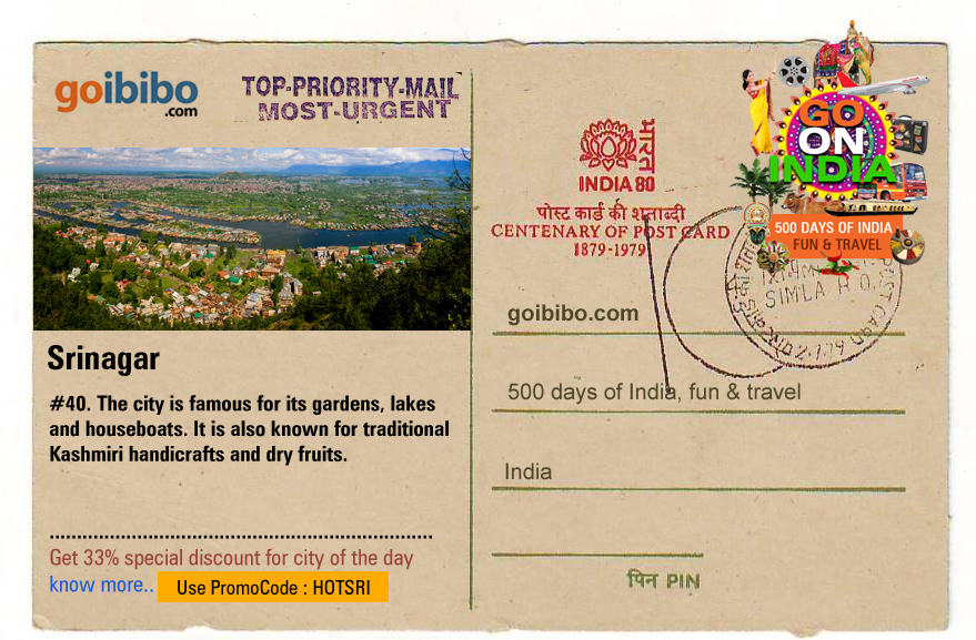 Goibibo.com has Fantastic Offers on Srinagar Hotel Bookings'