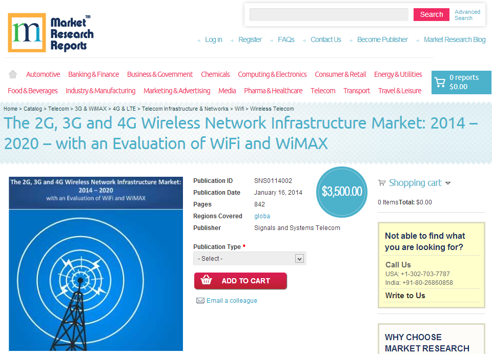 2G, 3G and 4G Wireless Network Infrastructure Market'