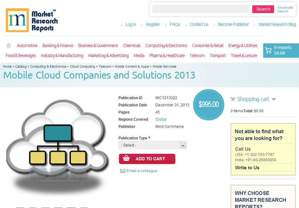 Mobile Cloud Companies and Solutions 2013'