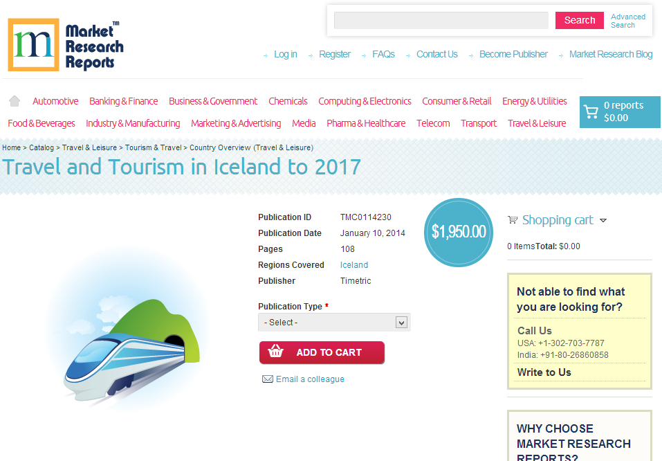 Travel and Tourism in Iceland to 2017'