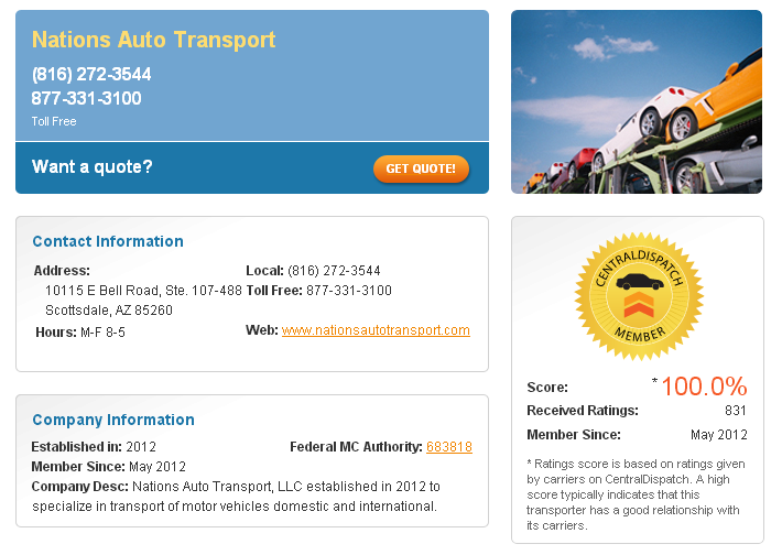 5 Star Rated Auto Transport Services'