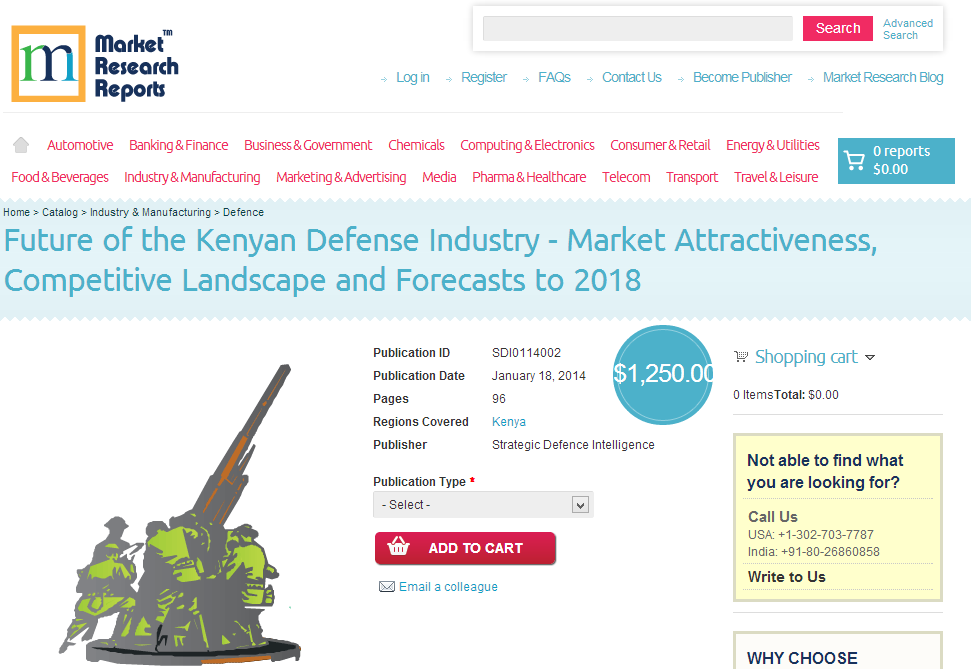 Future of the Kenyan Defense Industry to 2018'