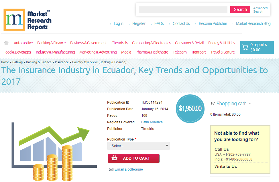 Insurance Industry in Ecuador, Key Trends and Opportunities'