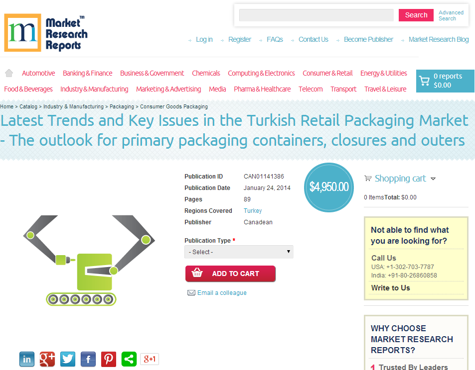 Latest Trends and Key Issues in the Turkish Retail Packaging'
