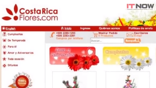 CostaRicaFlores ecommerce solution