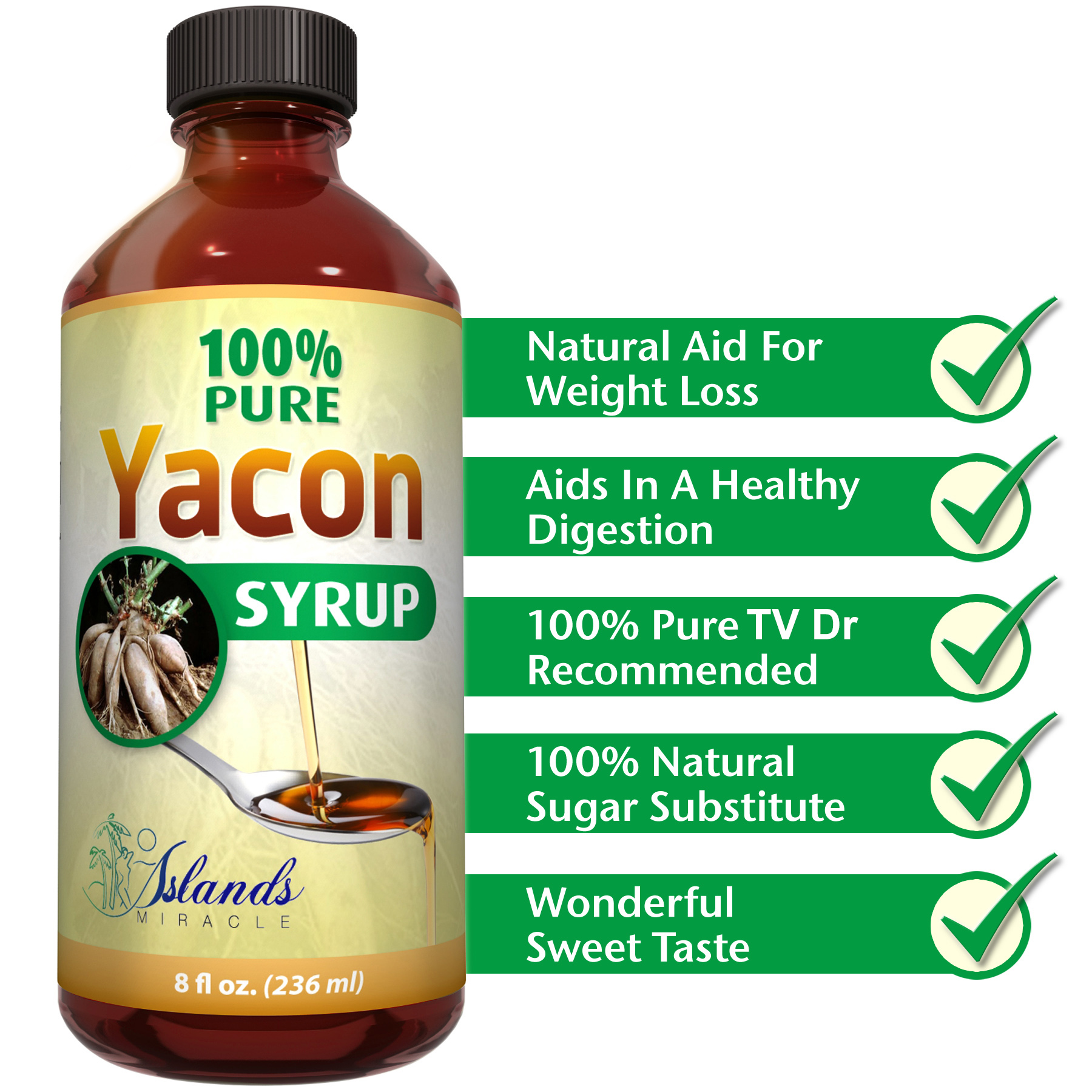 100% Pure Yacon Syrup'