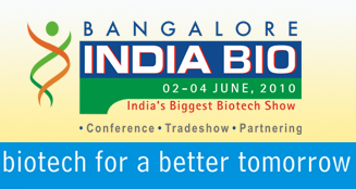 Logo for Bangalore INDIA BIO 2010'