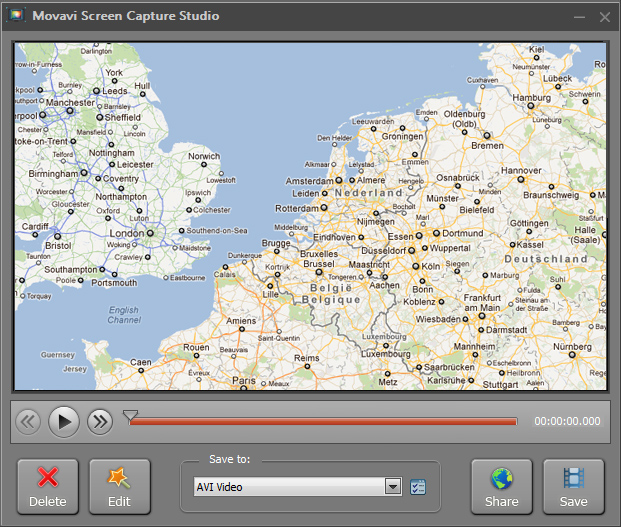 Movavi Screen Capture Studio interface