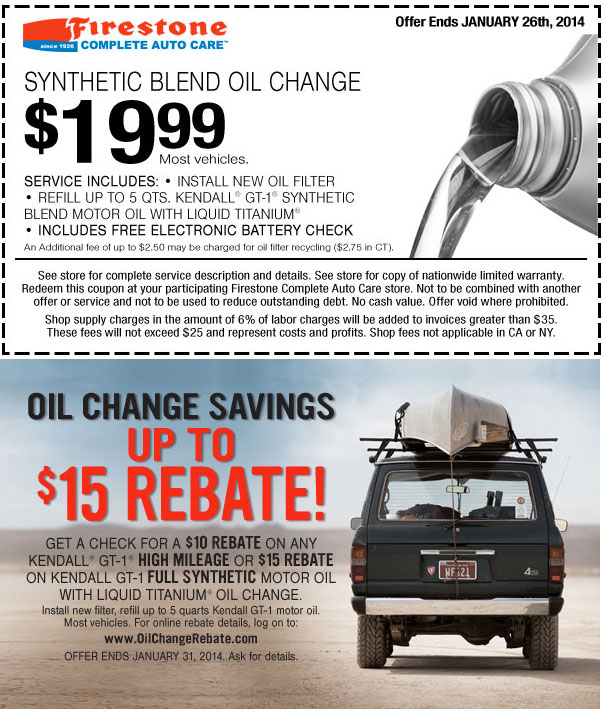 Firestone Coupons 2014'