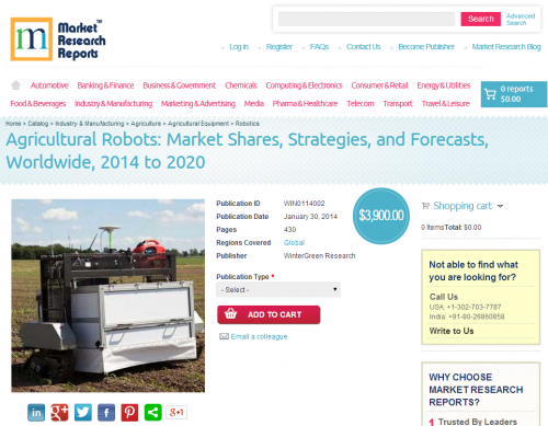 Agricultural Robots: Market Shares, Strategies, and Forecast'