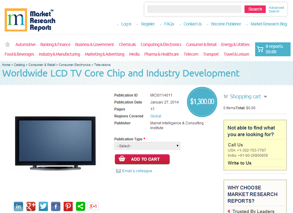 Worldwide LCD TV Core Chip and Industry Development'