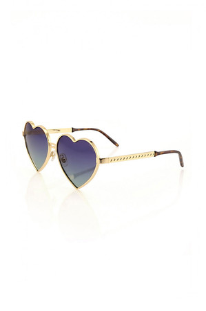 Lolita Frame Gold Multi Sunglasses