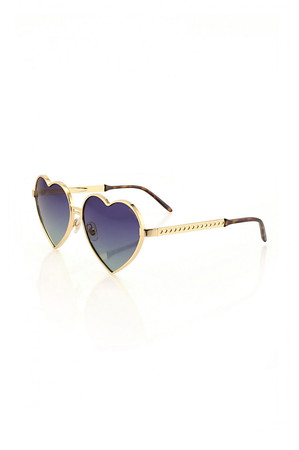 Lolita Frame Gold Multi Sunglasses'