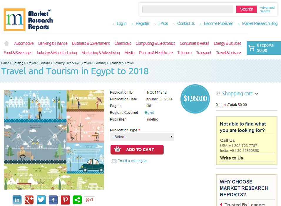 Travel and Tourism in Egypt to 2018'
