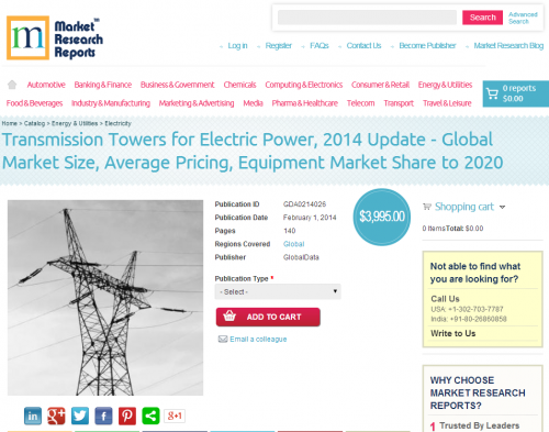 Transmission Towers for Electric Power 2014 Update'