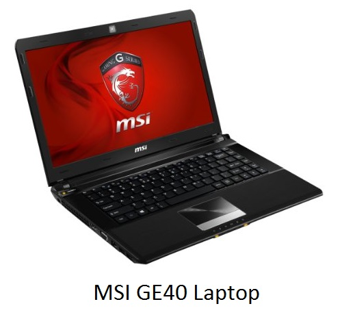 MSI GE40 Laptop'