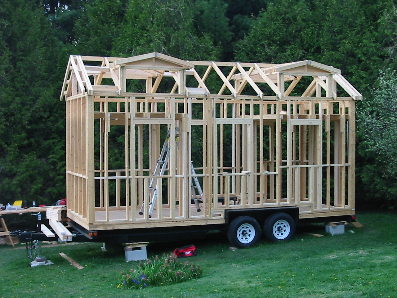 Author, Donat Plenter's Tiny House in Construction'