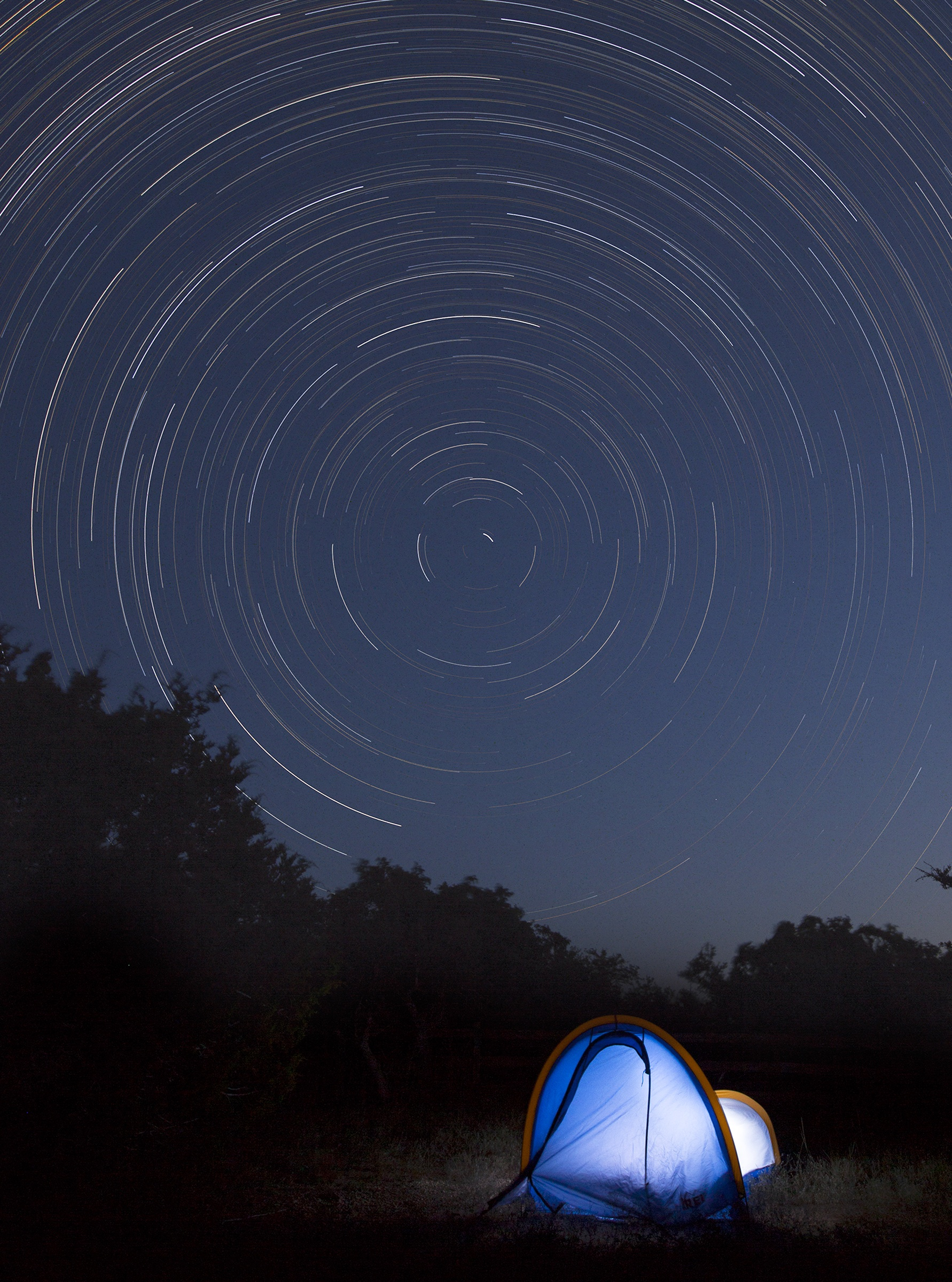 Backyard camping in Dripping Springs