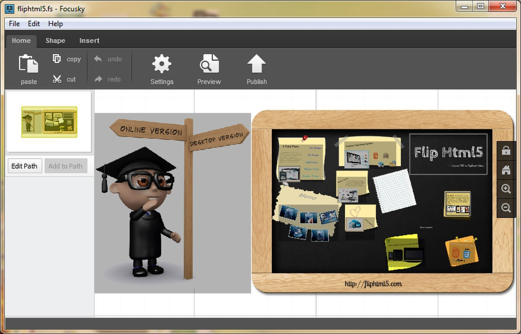 Focusky online presentation making tool