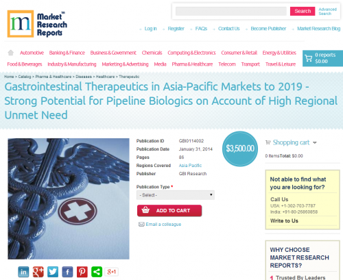 Gastrointestinal Therapeutics in Asia-Pacific Markets 2019'