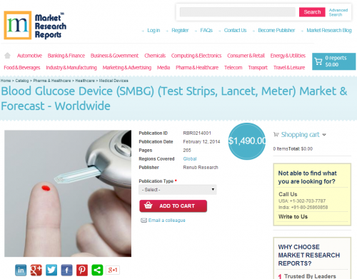 Blood Glucose Device (SMBG) (Test Strips, Lancet, Meter)'