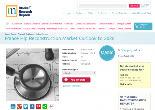 France Hip Reconstruction Market Outlook to 2020'