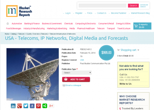 USA - Telecoms, IP Networks, Digital Media and Forecasts'