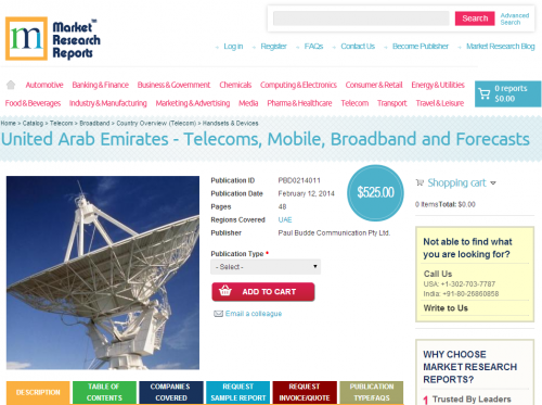 United Arab Emirates - Telecoms, Mobile, Broadband'