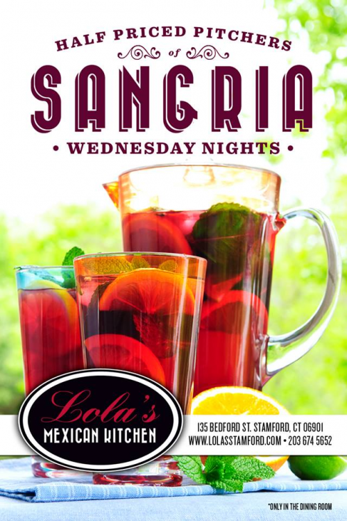 Lola's Mexican Kitchen Half Priced Sangria Pitchers'