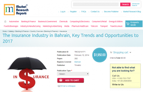 Insurance Industry in Bahrain, Key Trends and Opportunities'