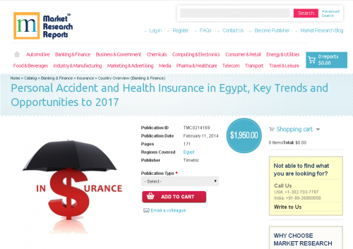 Personal Accident and Health Insurance in Egypt'